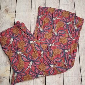 Ann Taylor LOFT Multicolor Patterned Pants Floral Straight Pants 8